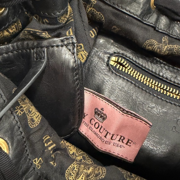 Juicy Couture silk chiffon and leather handbag - Picture 12 of 16